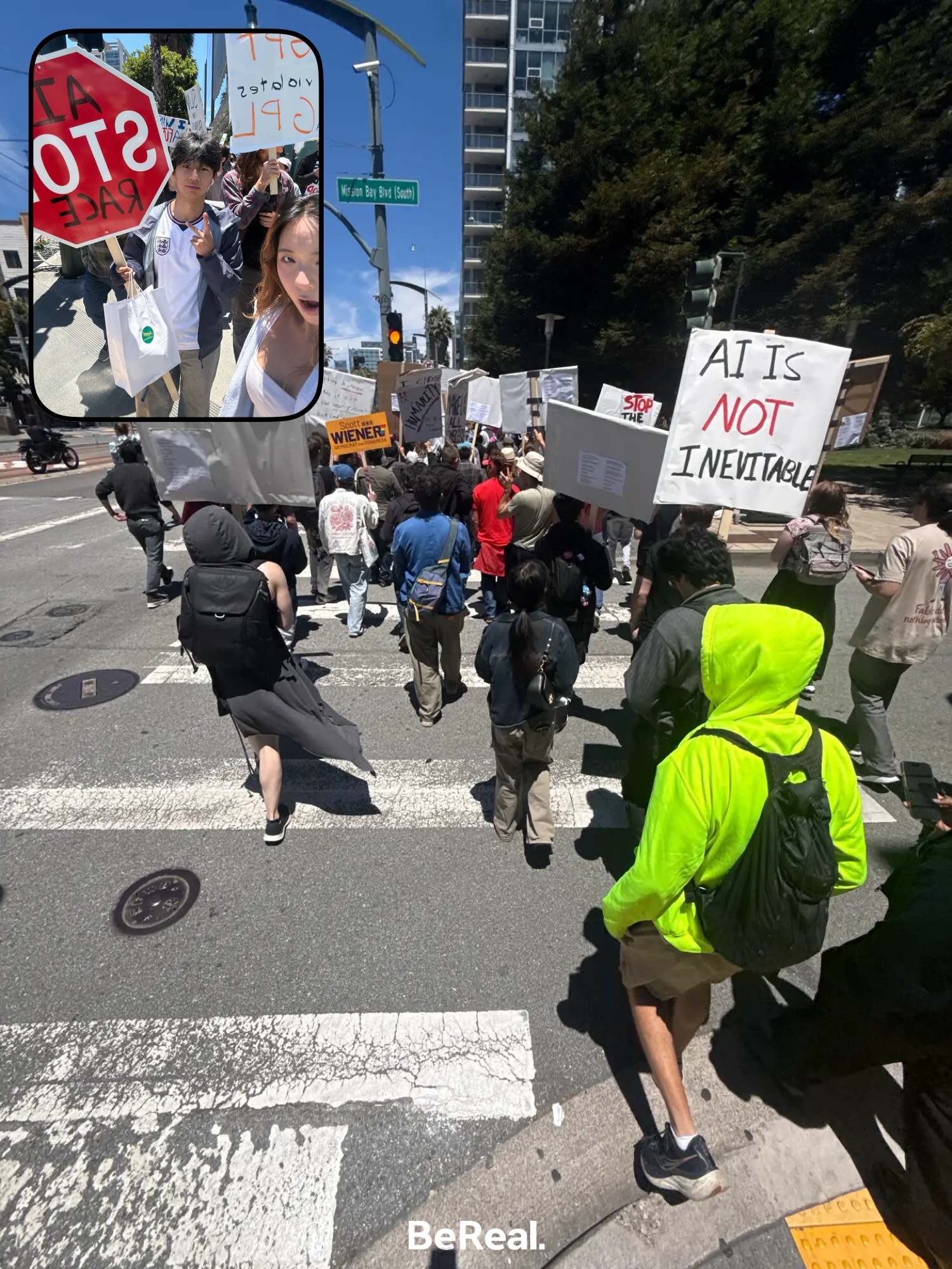 protesting